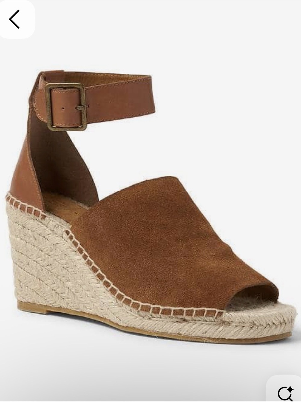 Women’s Ankle-Strap Espadrille Wedge Sandal - Brown